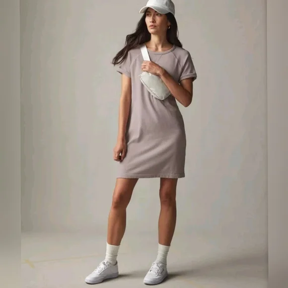 American Giant | Dresses | American Giant Short Sleeve Jumper Sweatshirt  Dress M Blush Sunset | Poshmark